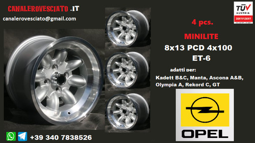Alufelgen 4x100 minilite - 4x100,