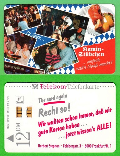 S89 telefonkarte 12dm - s89,
