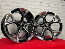 4X 20 Zoll RS6 C8 Style Schwarz Silber 5X112 Alufelgen für Audi A4 A5 A6 A7...