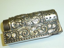 IMCO "TRIPLEX" POCKET PETROL WICK LIGHTER WITH 800 SILVER CASE - 1956 - AUSTRIA