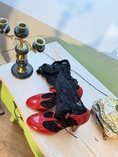 Neue rote high heels - rote,