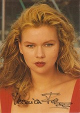 VERONICA FERRES Original Autogramm signierte Postkarte 80er Jahre