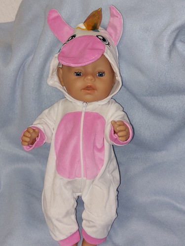 Puppen kleidung einhorn rosa - kleidung,