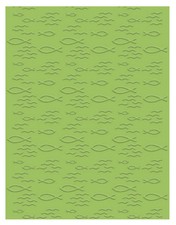 Prägeschablone Fische Ichtus Embossing Folder Kommunion, Hochzeit 59 Efco