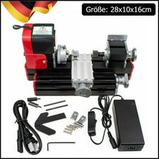 24W Drehmaschine Mini Metall Drehbank für Holz Weiches Metall 20000rev/min