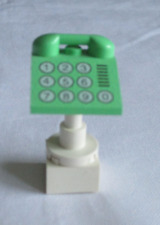 Lego System Belville aus Set 5875 - Krankenstation - Telefon in grün