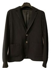 Sakko Blazer Jungen Gr. 152 Nadelstreifen schwarz *wie neu*