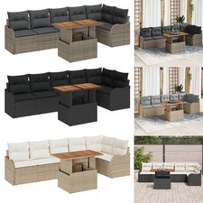7-tlg. Garten-Sofagarnitur mit