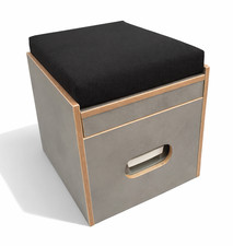 Toiletten Hocker mit Toilette