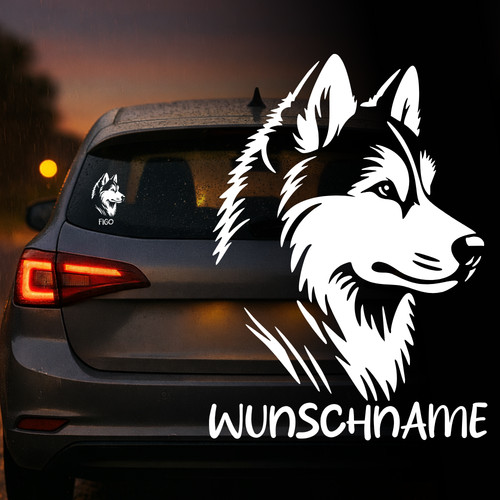 Auto aufkleber husky - |, |
