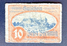 10 Pfennig Mylau series note