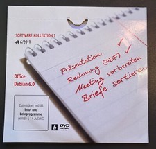 Heft DVD  CT  6/2011 Software-Kollektion 1 - Office, Debian 6.0