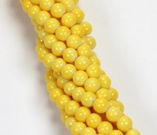 Glasperlen Rund opak satte