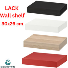 IKEA LACK Wandregal kompaktes Schweberegal in weiß, schwarzbraun 30x26 cm