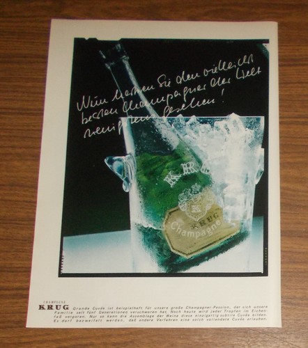 Seltene werbung champagne krug - werbung,