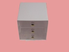 mDesign Schubladenbox aus robustem Kunststoff mit 3 Schubladen NEU