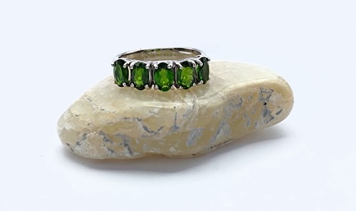 Chromdiopsid ring gr17 - chromdiopsid,