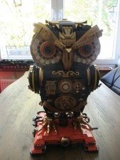 Punk-Eule-Modell Blau Gold 3210 Teile Technik Klemmbausteine Lego kompatibel