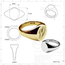 18ct Massiv Gelbgold Damen