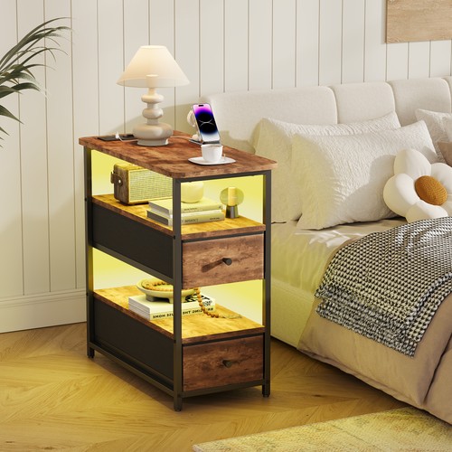 Nachttisch mit led - mit, &