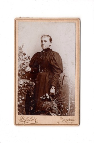 Cdv foto damenportrait feine - damenportrait, /