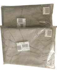 2er-Gardinen Stores Vorhang mit Ösen Halbtransparent 140x300cm Dekoschal