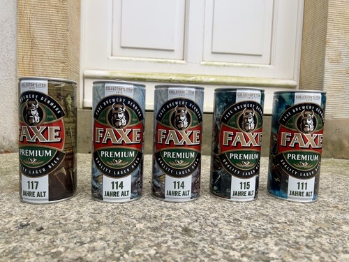 Faxe bier 111 - 114,, 117