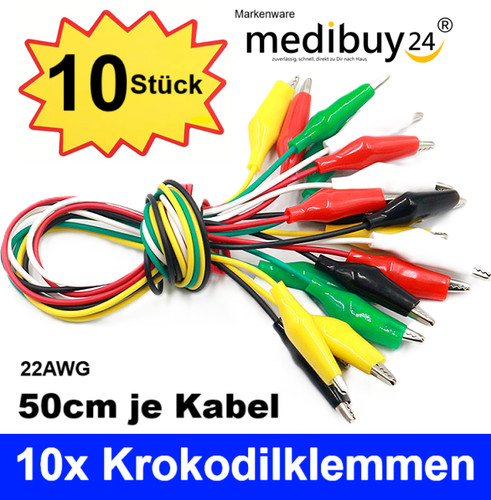 10x krokodilklemmen - 10x,