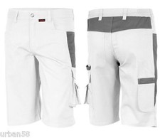 QUALITEX PRO 61936TC4 Arbeits Maler Maurer Shorts weiß grau kurze Hose 48-64