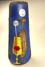 große Vase Keramik Italy 60er Jahre 38 cm, 3107 ITALY