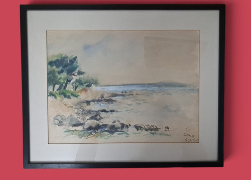 Original aquarell landschaft - original,