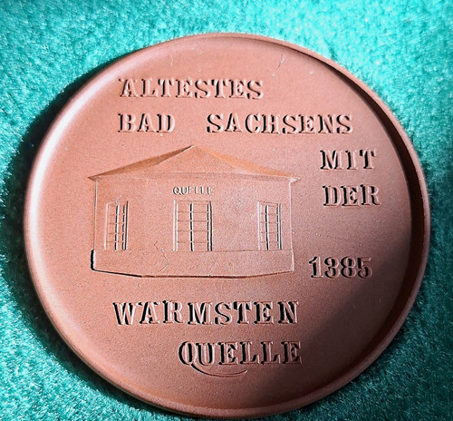 Ddr medaille warmbad wiesenbad - medaille,