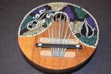 MAVURA Mini Daumenklavier Kalimba Musikinstrument Thumb Piano Mahagoni Echtholz