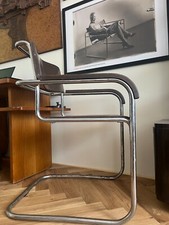 Bauhaus Freischwinger Sessel Stuhl, Modell B34 von Marcel Breuer 1930
