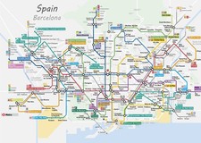 Barcelona Metro Karte