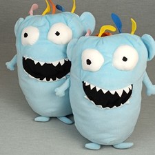 IKEA Monster blau SAGOSKATT  ❤️ Kuscheltier Stofftier Plüschtier 2er SET ca 30cm