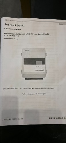 Frequenzumformer ziehl abegg - ziehl,