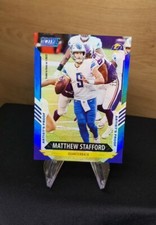 2021 Panini Score #130 - Matthew Stafford - Blue Holo Artist Proof - LA Rams /35