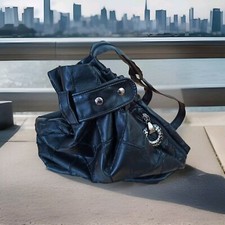 FinKos - Damen - kleiner  Lederrucksack/Cityrucksack/Freizeitrucksack, schwarz