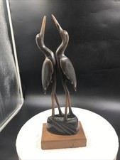 Vintage Geschnitzte Kraniche