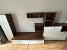 Anbauwand Rio Art Weiß Hgl./Cavanabraun