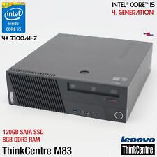 IBM LENOVO THINKCENTRE M83 10AJ i5 COMPUTER PC 120GB SSD 8GB RS-232 WINDOWS 10 