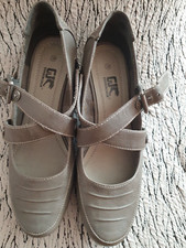 GJ Damen Schuhe echtes Leder Pumps Weite H 38 grau Neuwertig