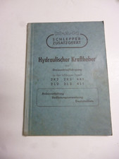 MAN Schlepper 2K2/ K3, 2L2/L3,4K1/L1 Hydr. Kraftheber Orig.Bedienungsanweisung