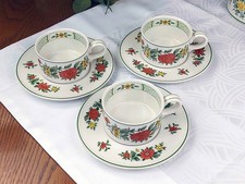 Villeroy & Boch "Summerday" 3 x Kaffeetasse Teetasse mit Untertasse V&B