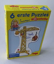 Haba 3901 - 6 erste Puzzle + Holzfigur 3+ Gebraucht