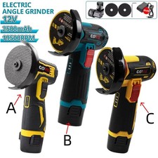 Akku Winkelschleifer 12V Trennschleifer Schleifmaschine Flex Mit 2 Batterien DHL