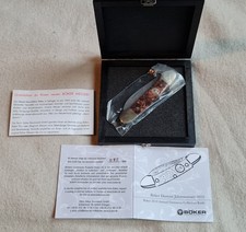 Böker Damast Jahresmesser von 2010. Nr.085/999. Damaststahl 300 Lagen.