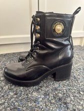 Versace Stiefel Schwarz