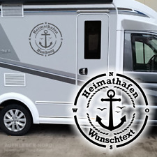 Heimathafen Wunschtext 60cm Autoaufkleber Spruch A56 Wohnmobil Bus Wohnwagen Ort
